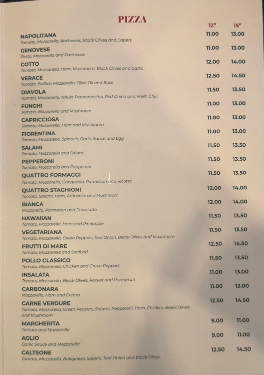 Gustoso Italian Dining Photo Menu 2