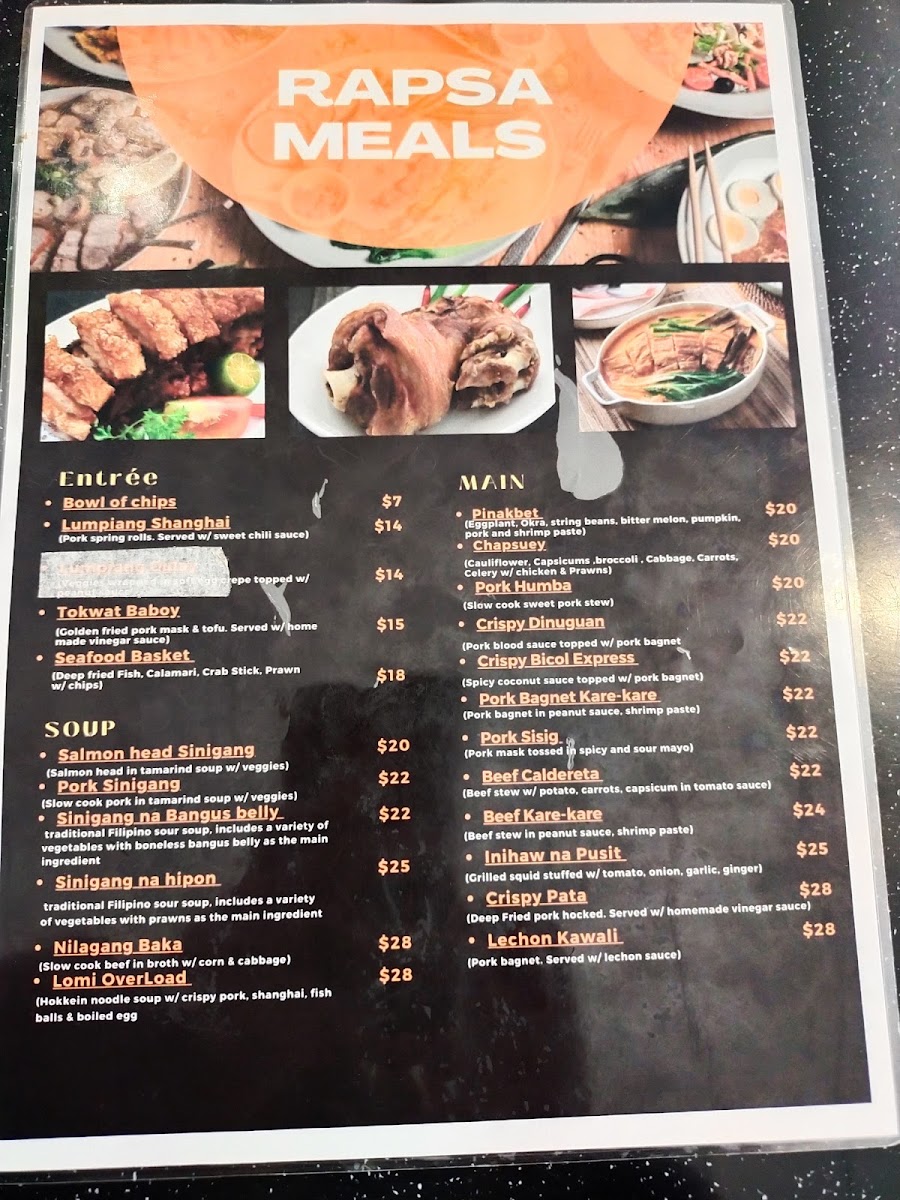 Super Rapsa Photo Menu 1