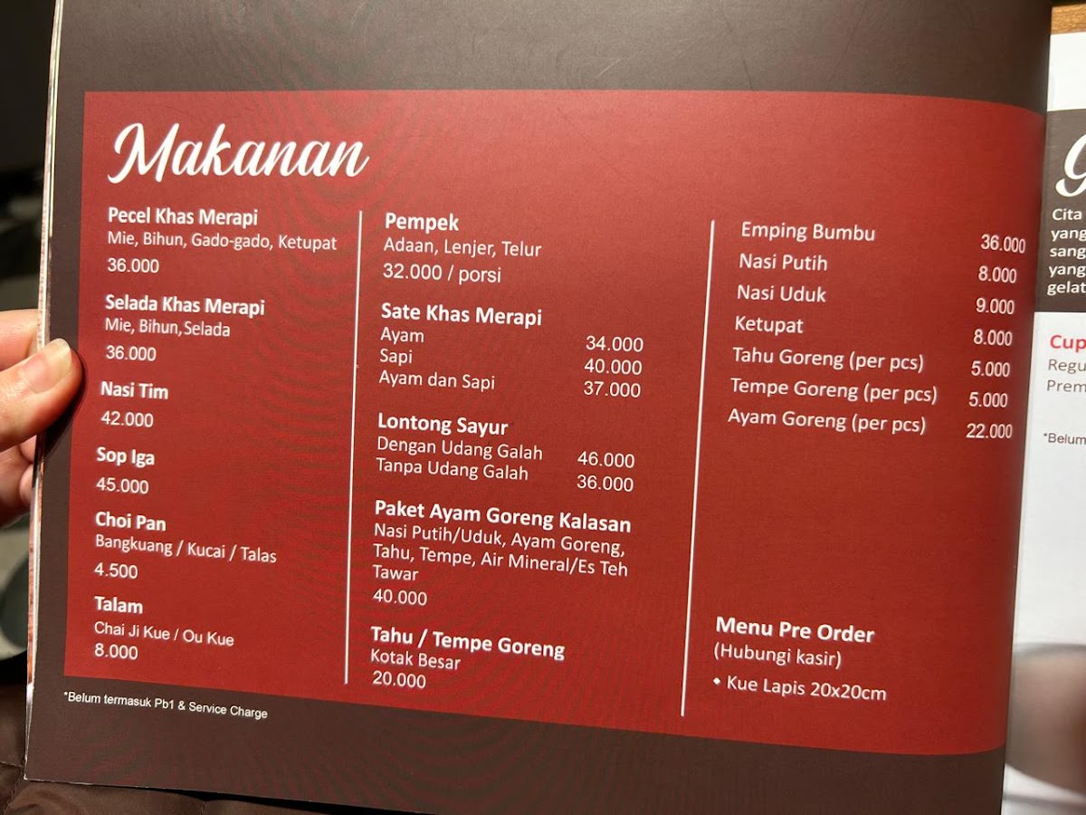 Pecel Merapi Gading Serpong Photo Menu 10