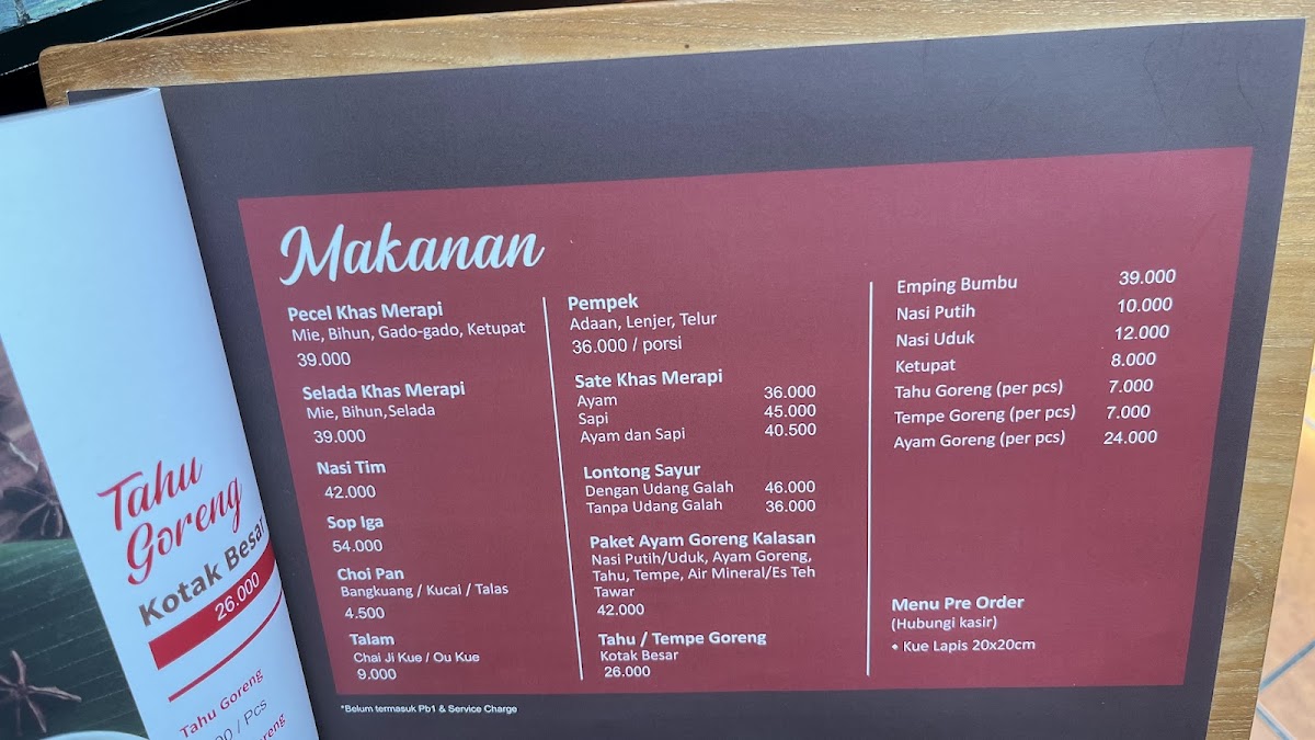 Pecel Merapi Gading Serpong Photo Menu 4