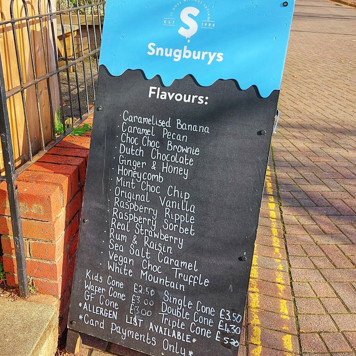 Snugburys on the River, Chester Photo Menu 2