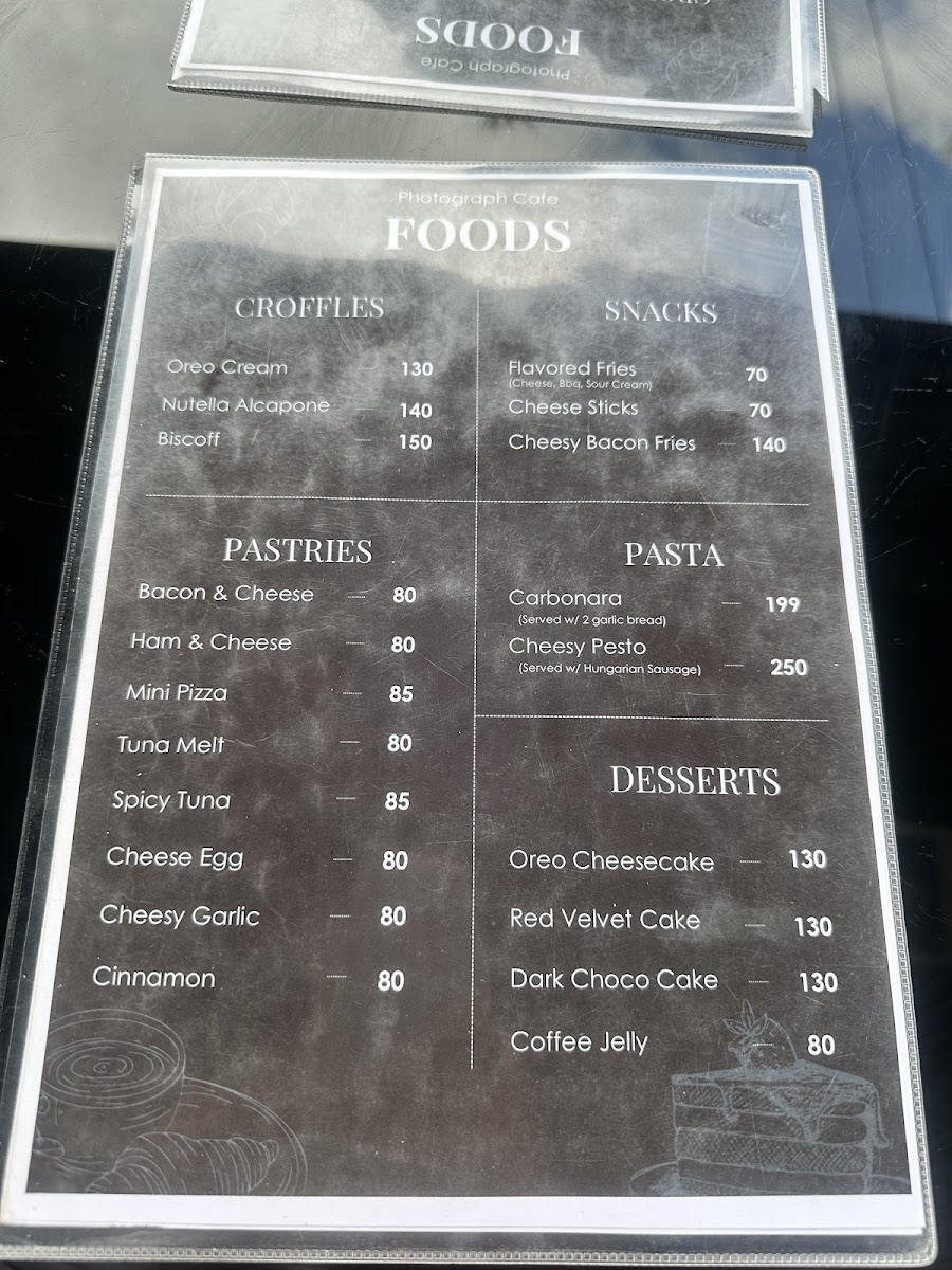 Photograph Cafe Photo Menu 4