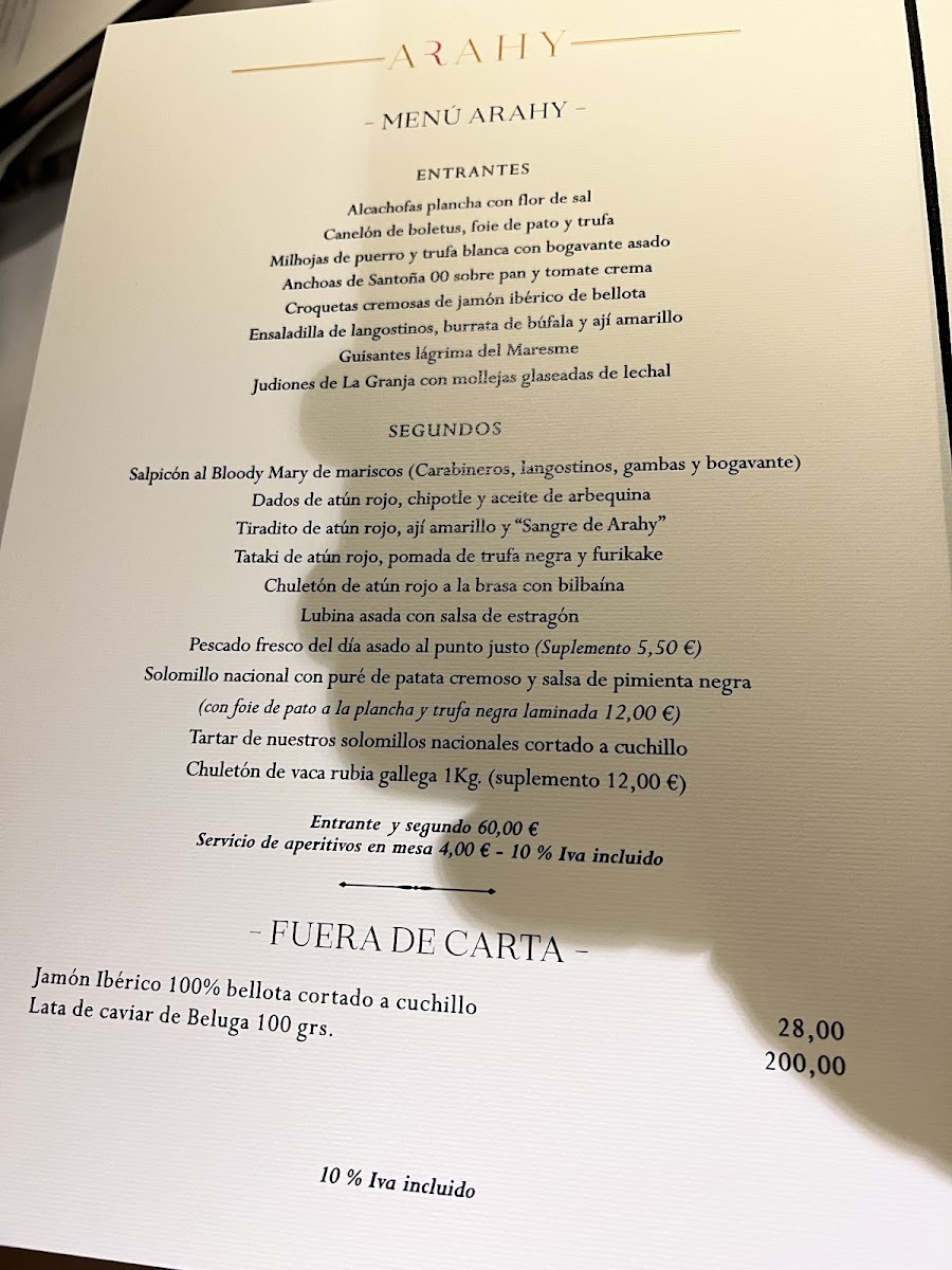 ARAHY RESTAURANTE Photo Menu 2
