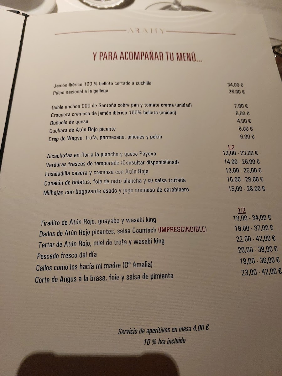 ARAHY RESTAURANTE Photo Menu 4