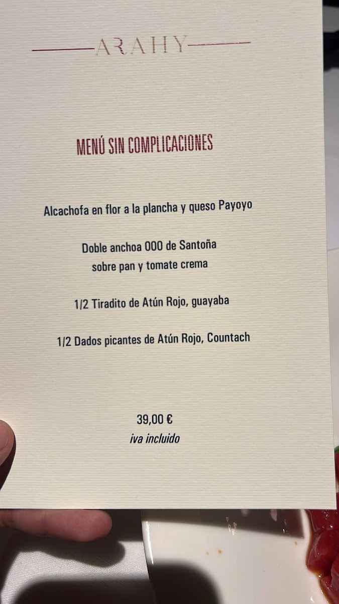 ARAHY RESTAURANTE Photo Menu 8