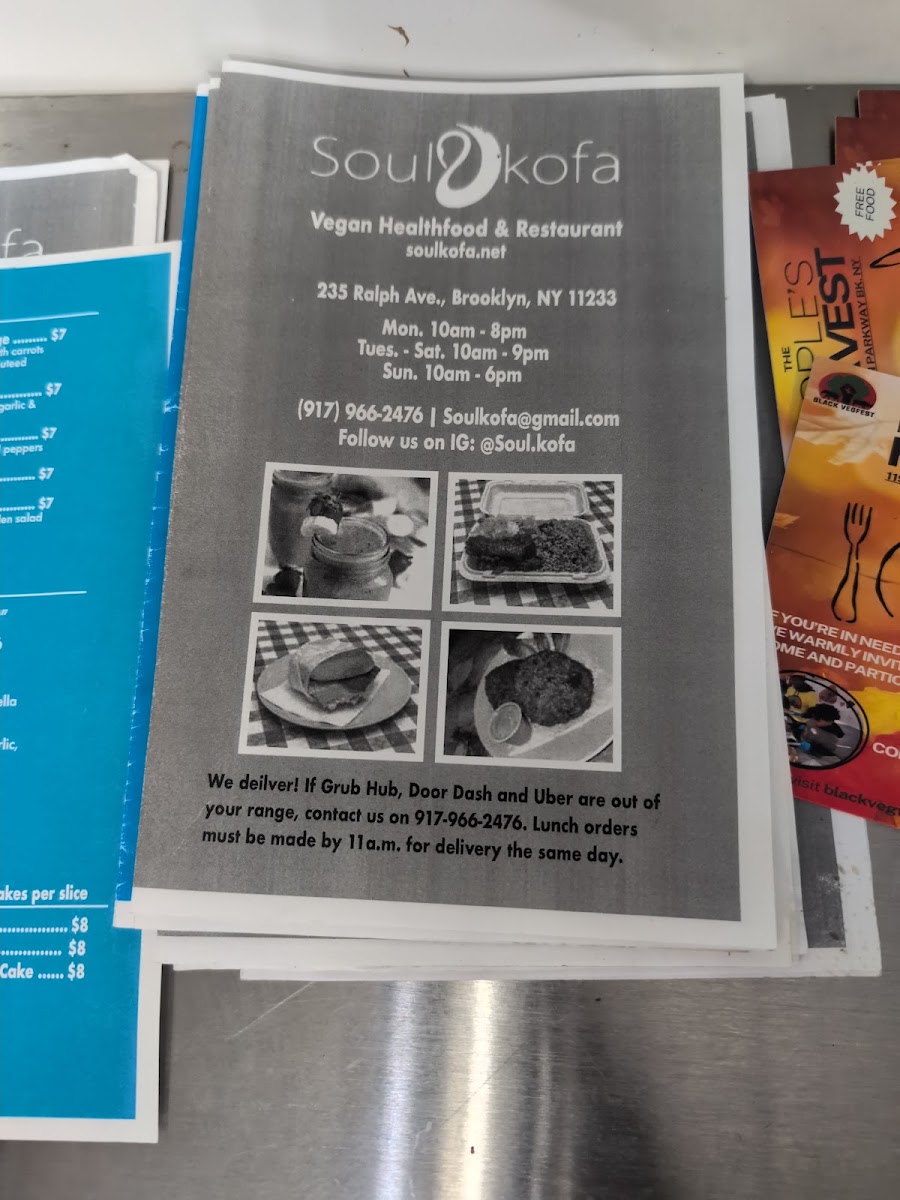 SoulKofa Vegan Restaurant & Catering Photo Menu 5