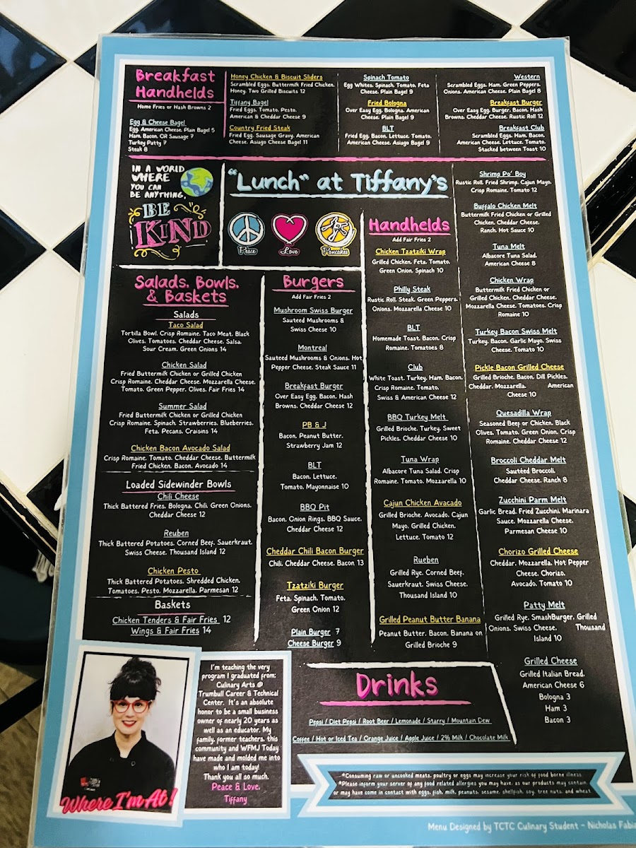 Breakfast at Tiffany's Diner Photo Menu 8