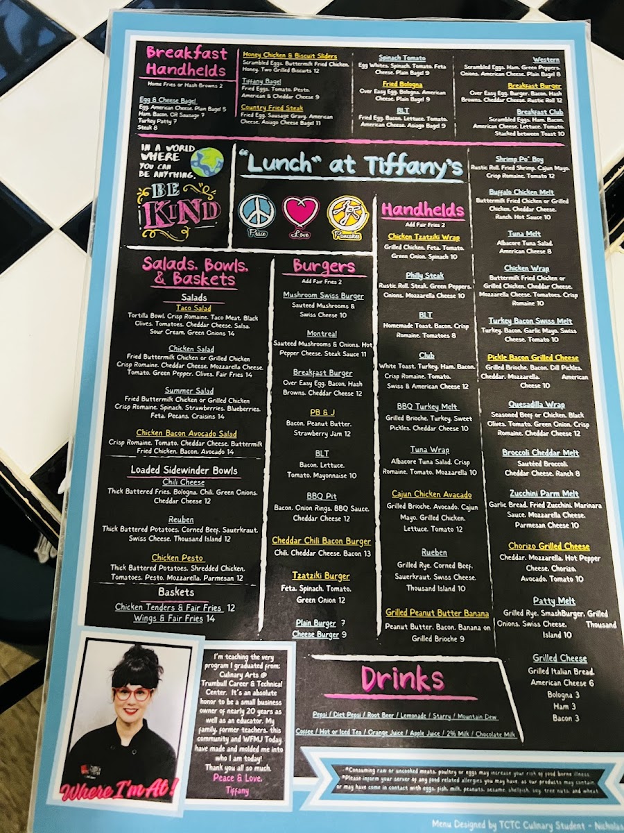 Breakfast at Tiffany's Diner Photo Menu 9