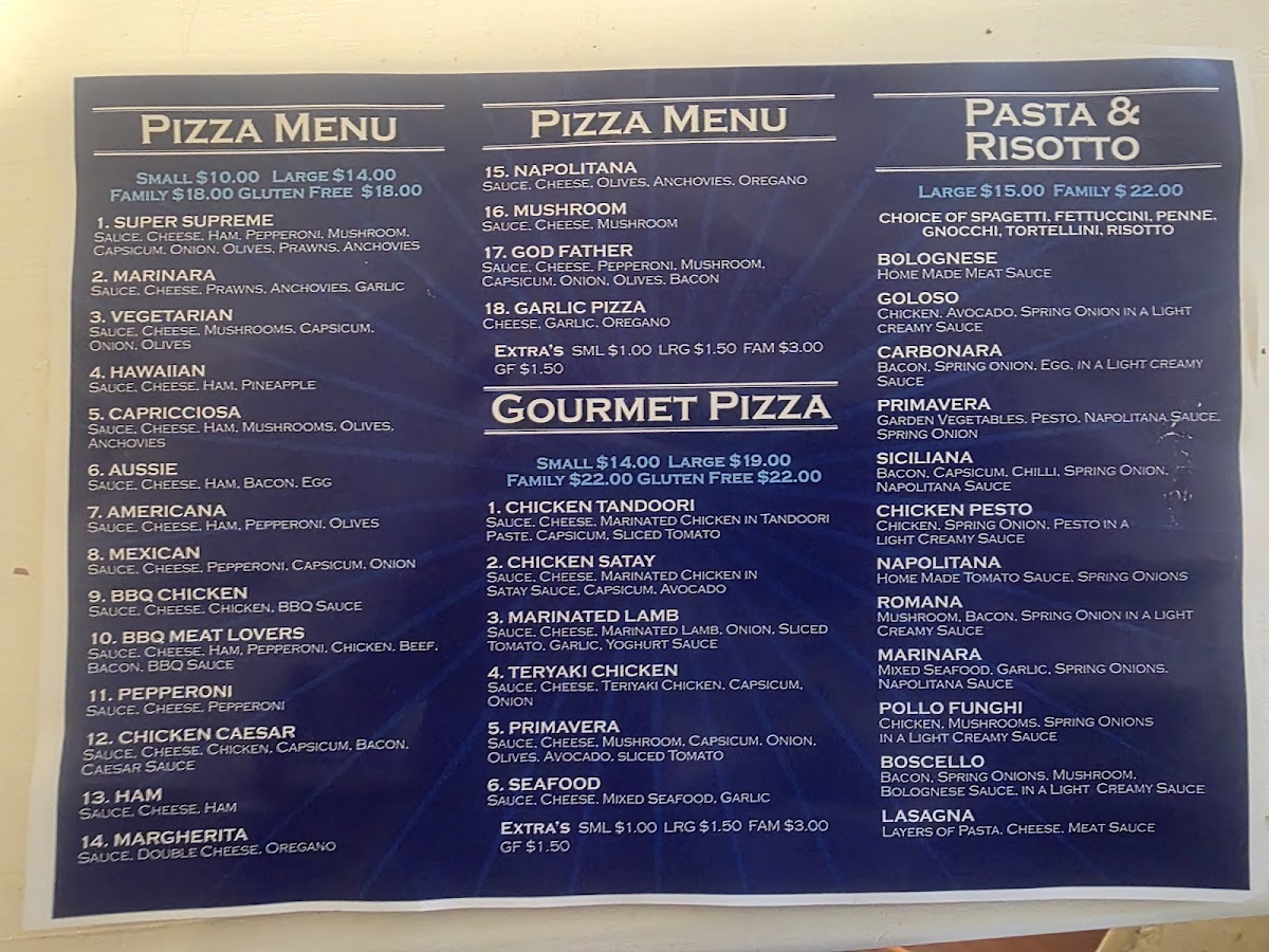 Mornington Pizza House Photo Menu 1