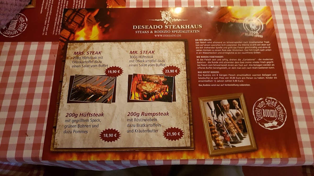 Deseado Steakhaus Photo Menu 5
