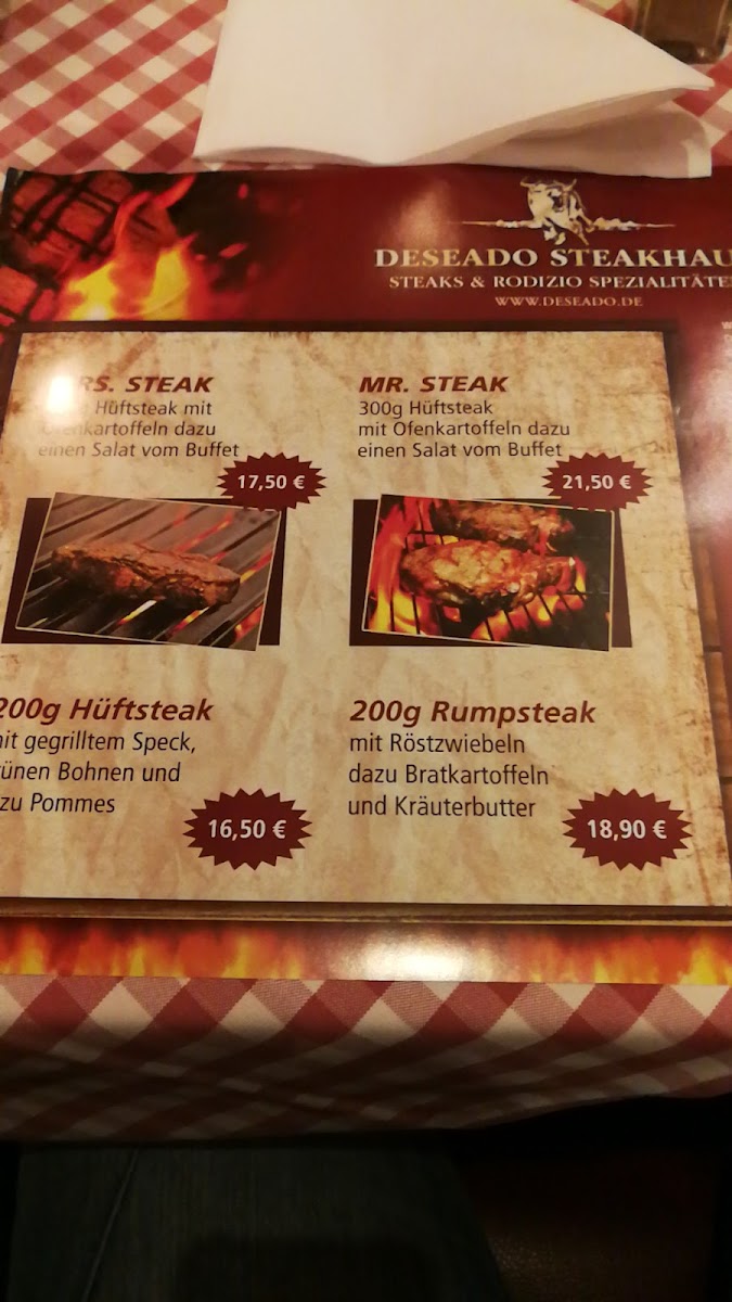 Deseado Steakhaus Photo Menu 7