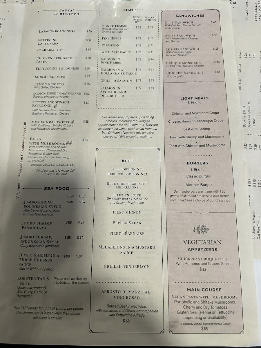 Café Le Gris Photo Menu 1