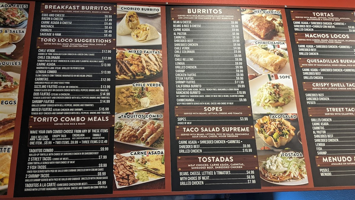 El Torito Loco Photo Menu 10