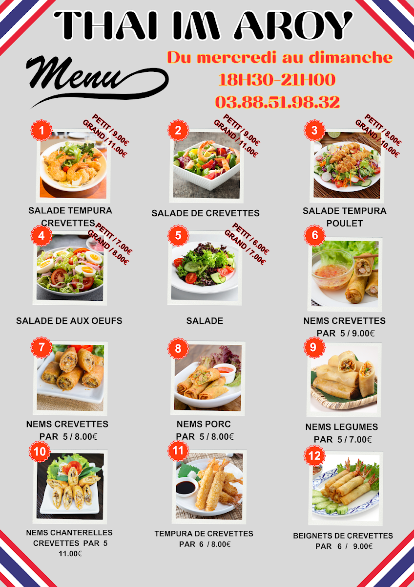 RESTAURANT THAI IM AROY Photo Menu 3