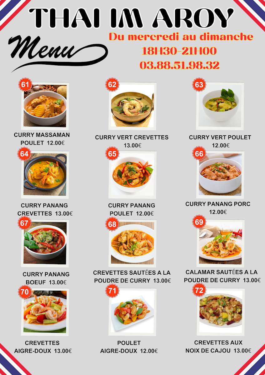 RESTAURANT THAI IM AROY Photo Menu 4