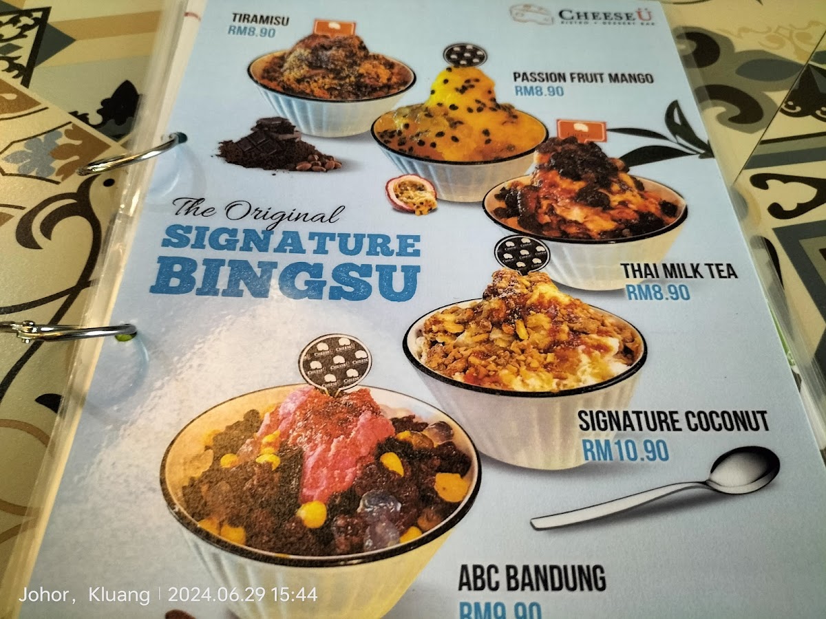 Cheese U - Kluang Indah Photo Menu 3