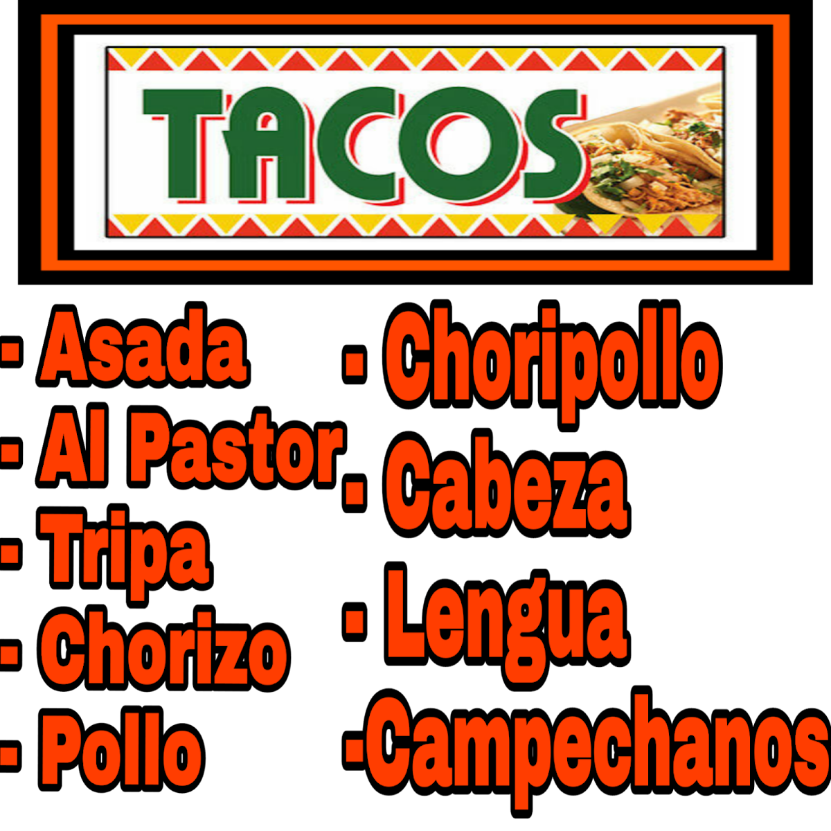 Taqueria El Centenario Photo Menu 9