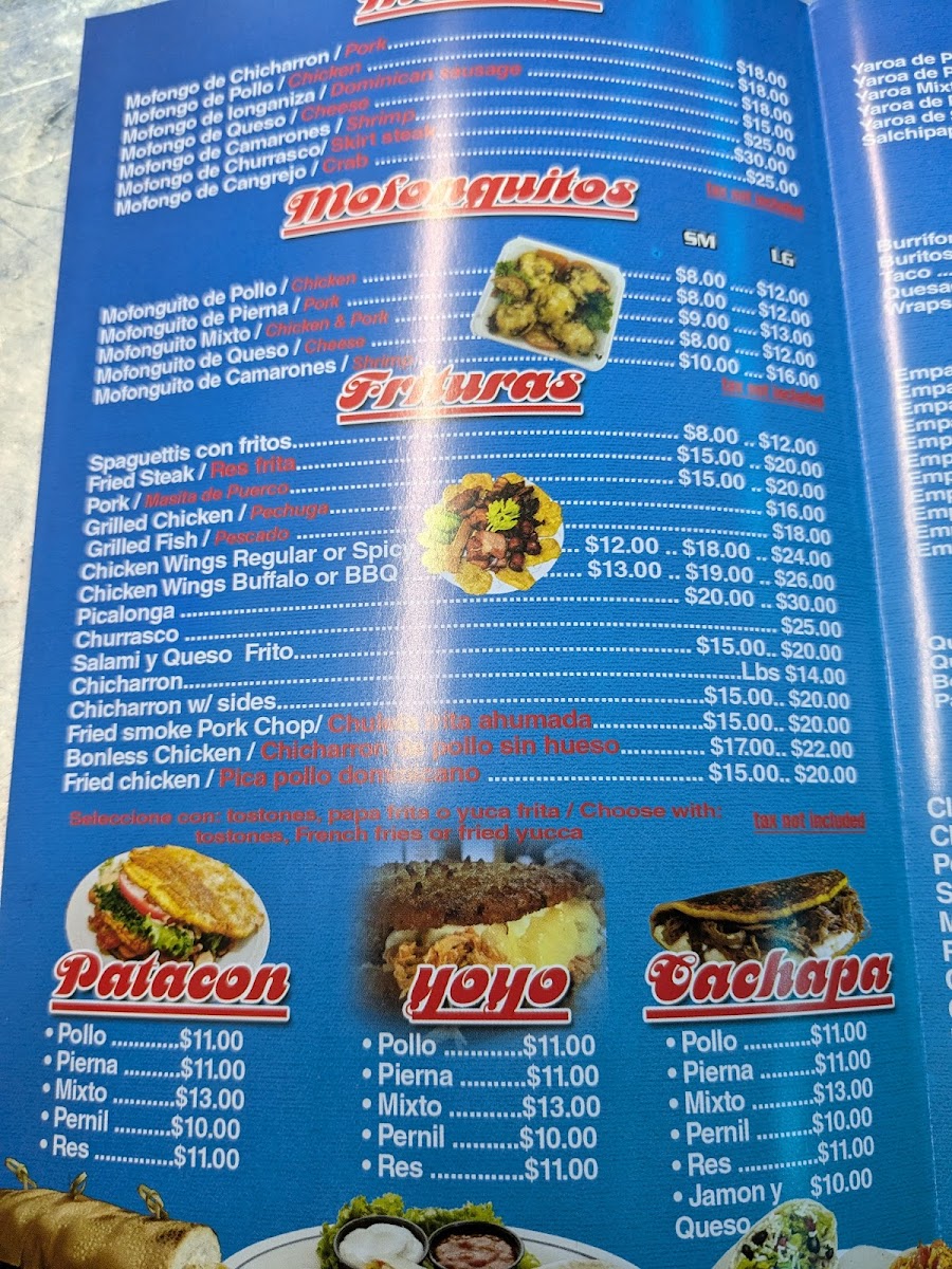 Santi y Tito's Empanadas & Mas Photo Menu 1