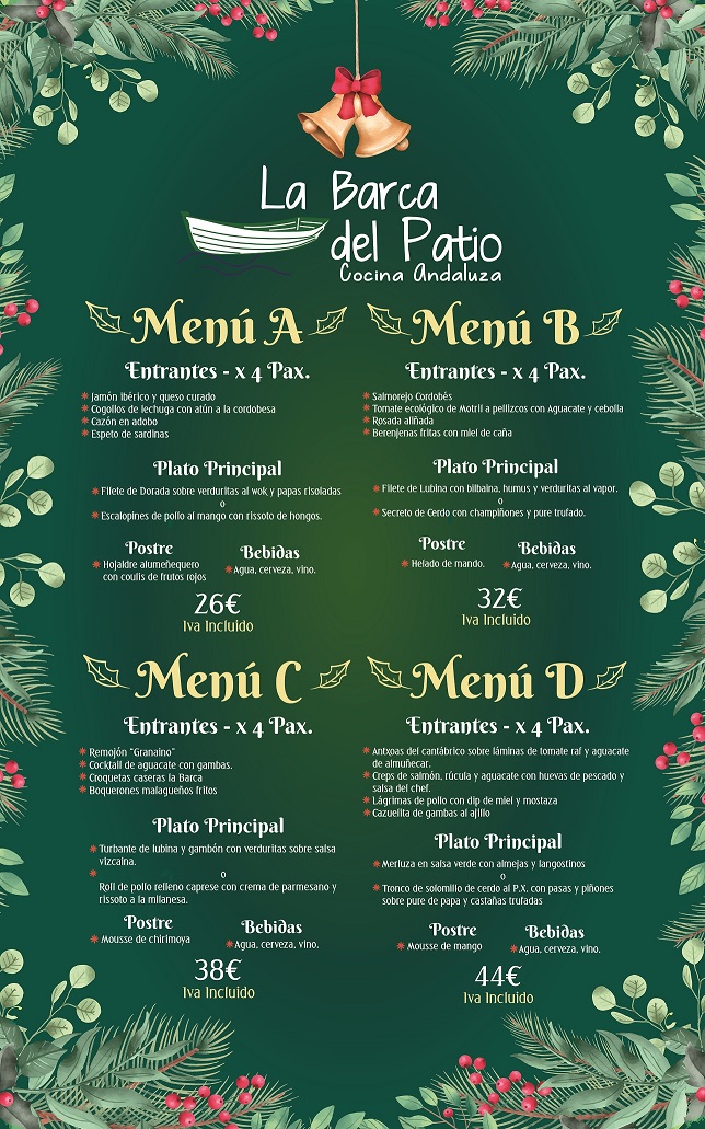La Barca del Patio Photo Menu 2