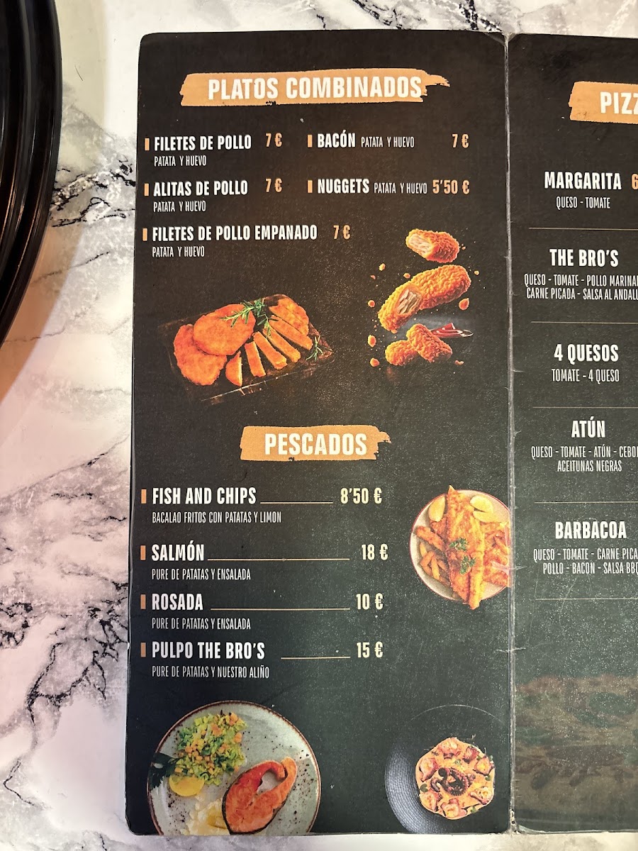 The Bros Monda Photo Menu 1