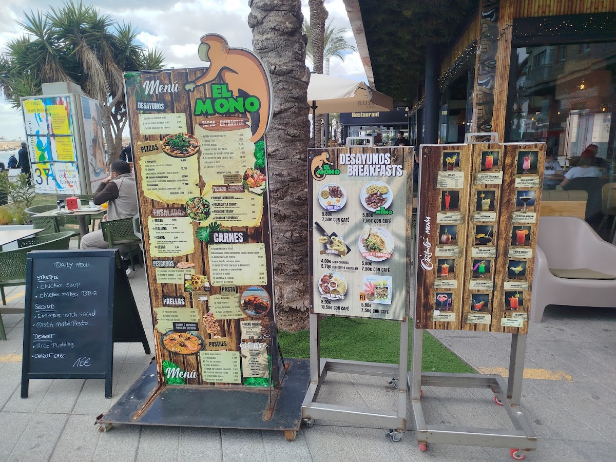El Mono Photo Menu 1