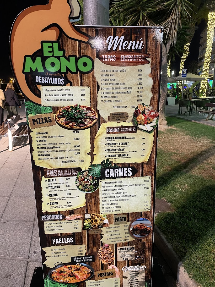 El Mono Photo Menu 10