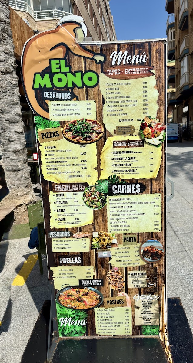 El Mono Photo Menu 4