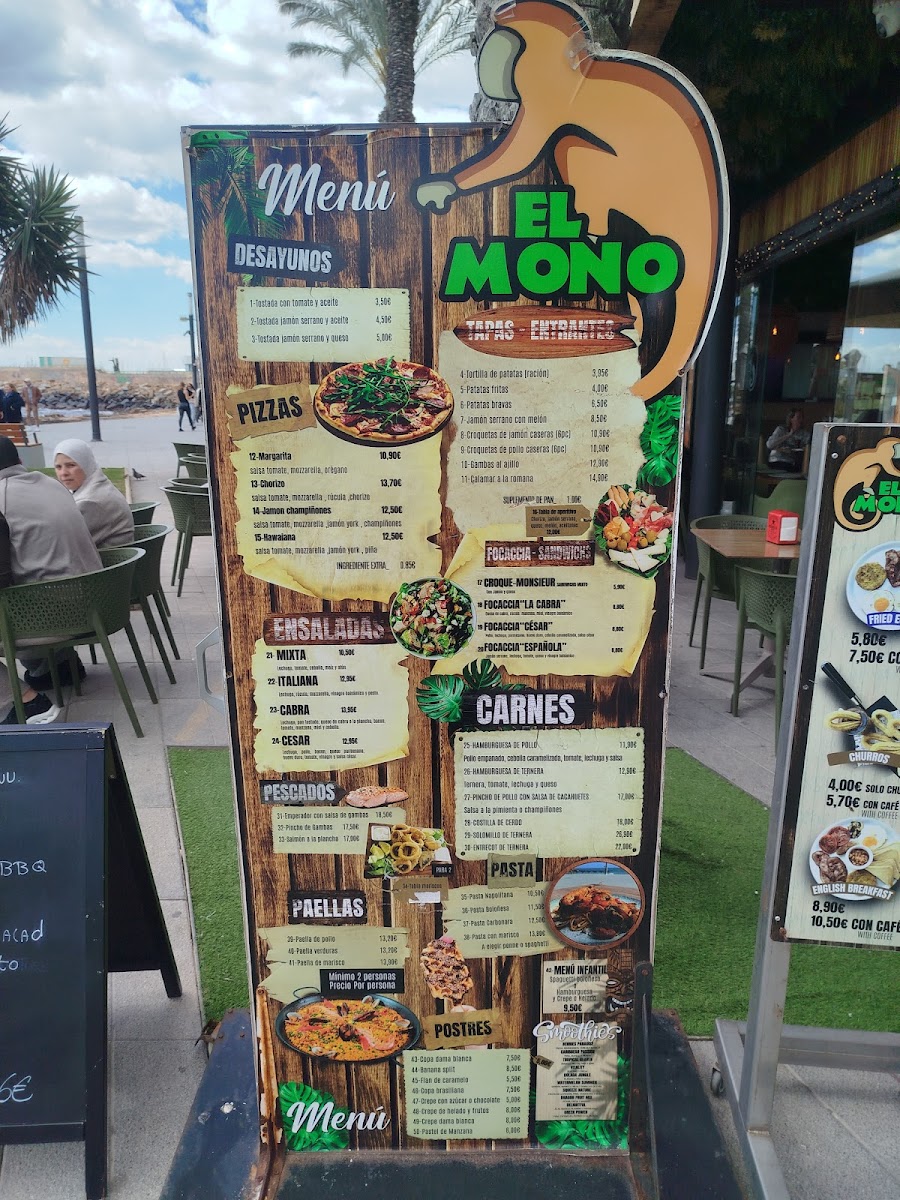 El Mono Photo Menu 5
