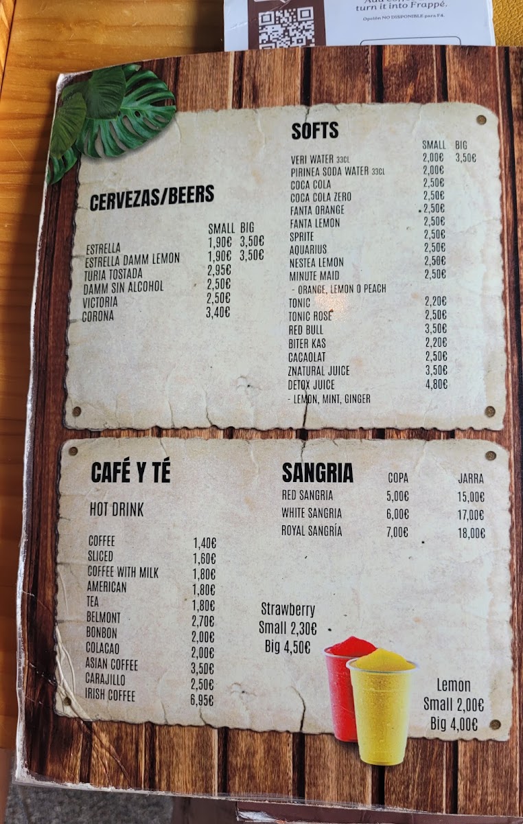 El Mono Photo Menu 6