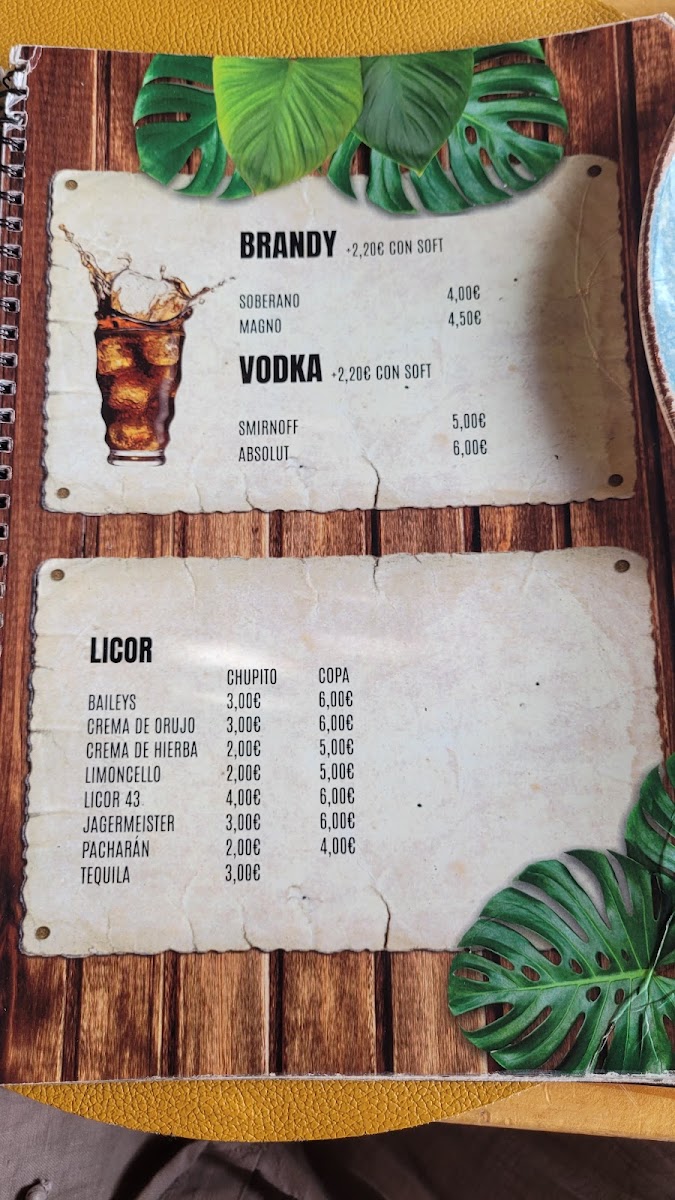 El Mono Photo Menu 9