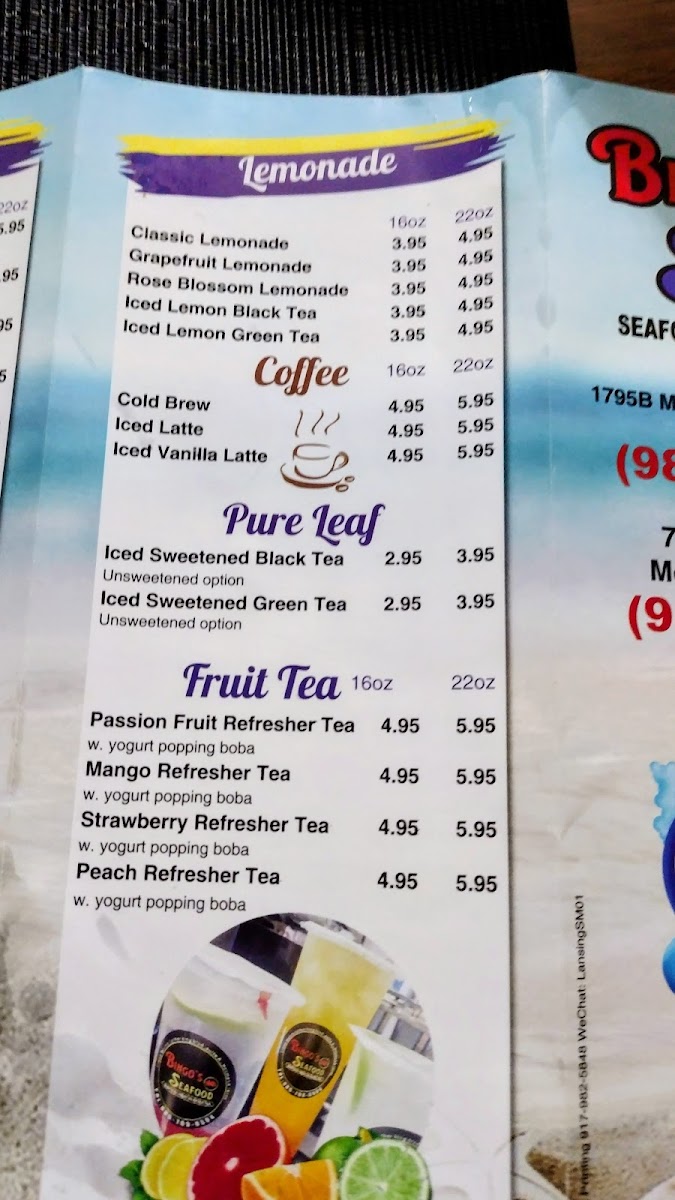 Bingo's Seafood - Houma Photo Menu 9