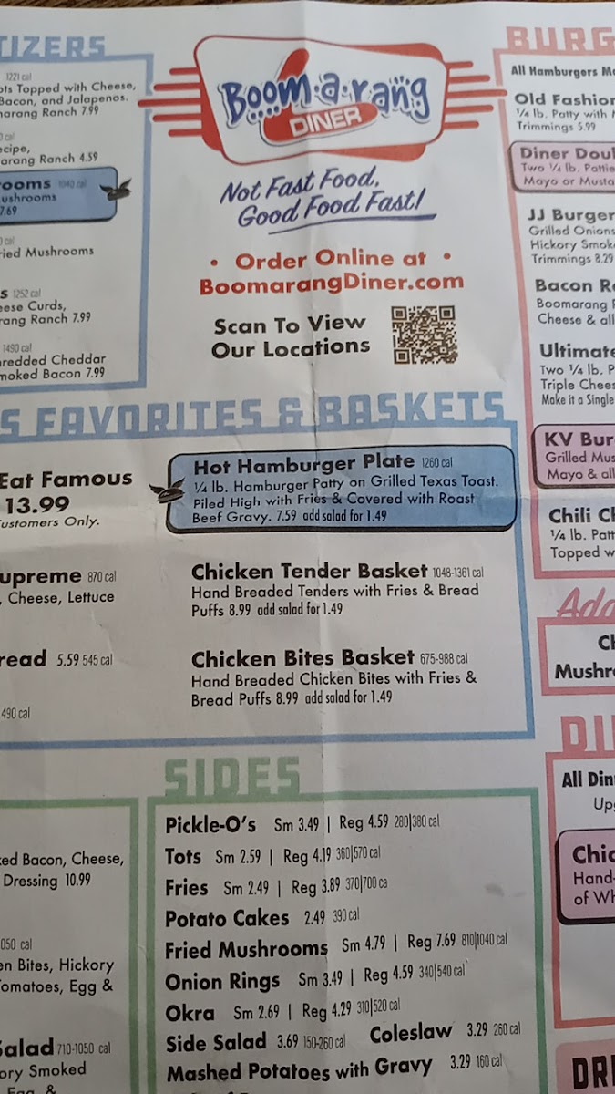 Boomarang Diner - Perry Photo Menu 10