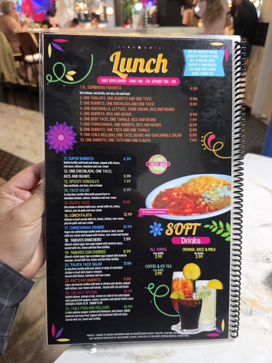 El Sombrero McComb Photo Menu 4