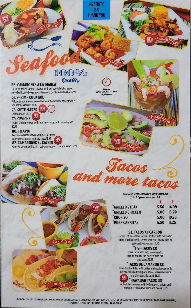 El Sombrero McComb Photo Menu 8
