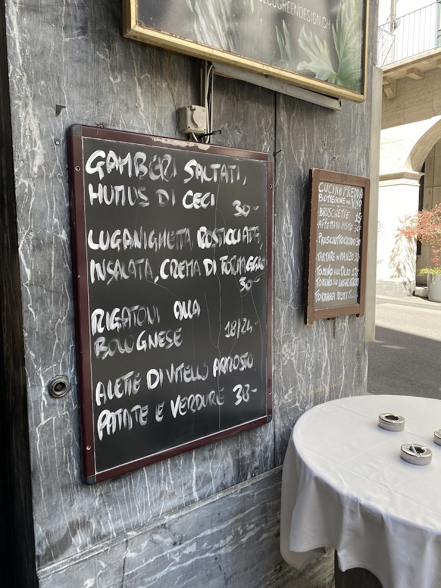 Bottegone Photo Menu 1