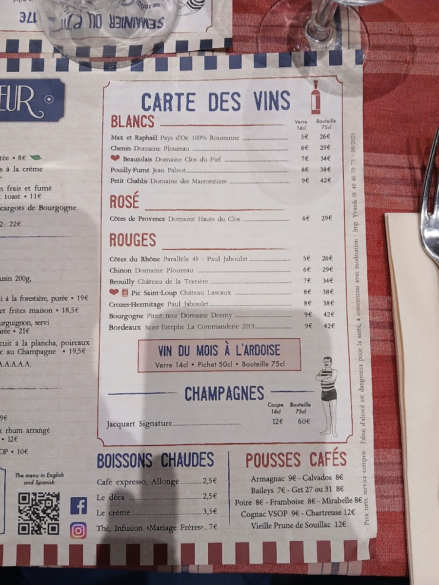 Le Petit Baigneur Photo Menu 1