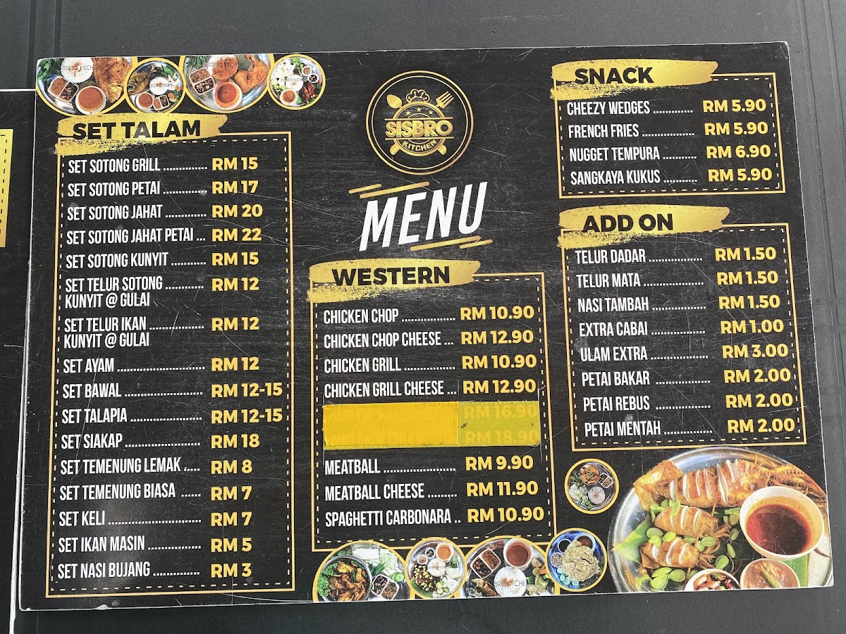 Sisbro Kitchen, Alor Setar Photo Menu 4