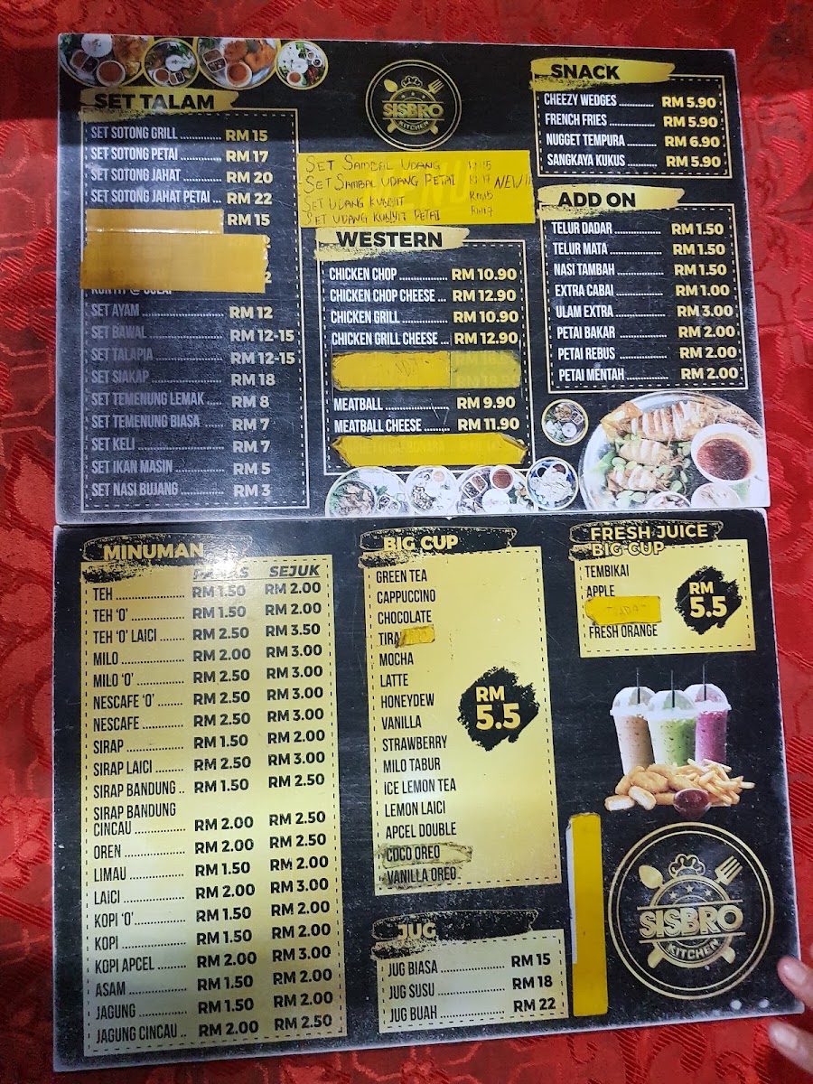Sisbro Kitchen, Alor Setar Photo Menu 6