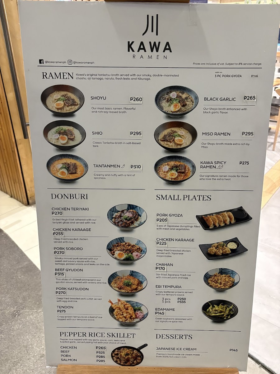 Kawa Ramen - McKinley Hill Photo Menu 1
