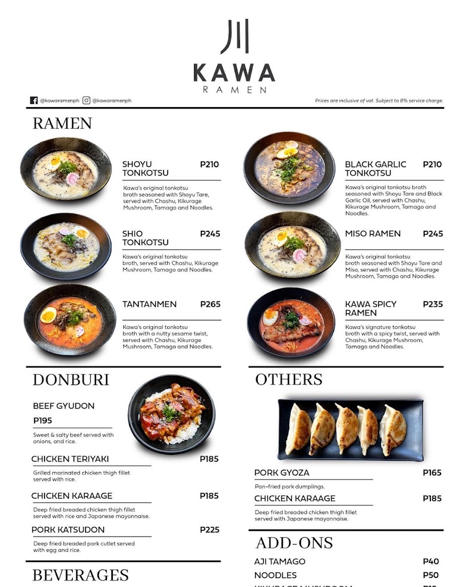 Kawa Ramen - McKinley Hill Photo Menu 3