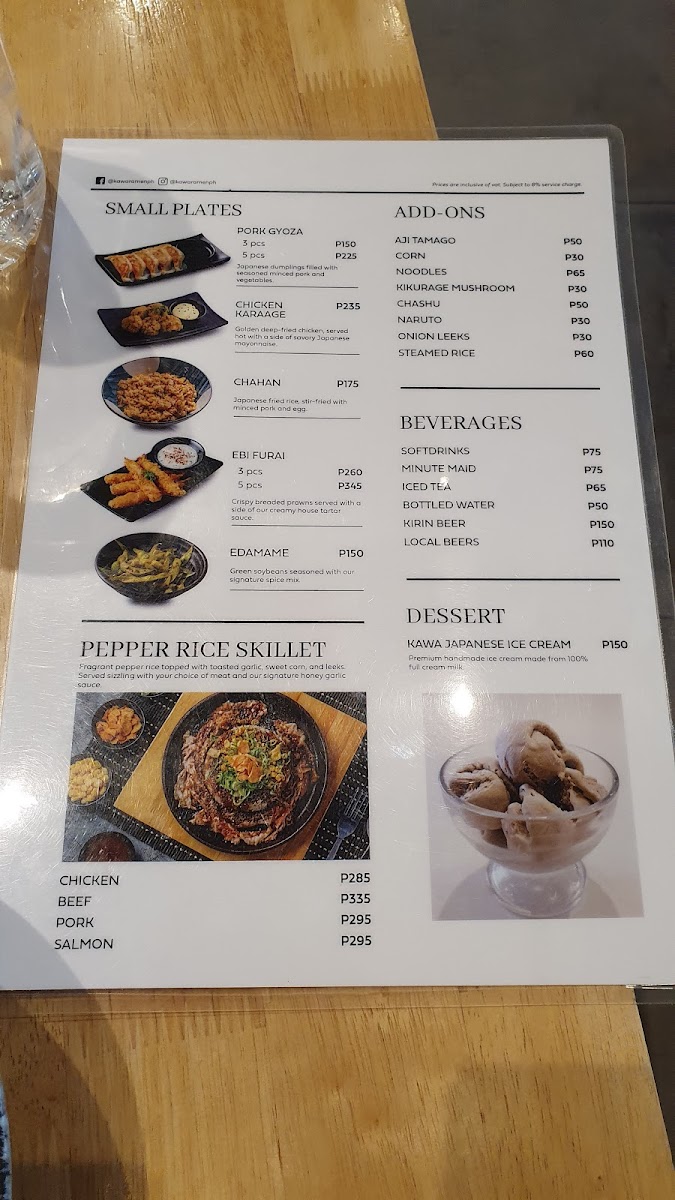 Kawa Ramen - McKinley Hill Photo Menu 4