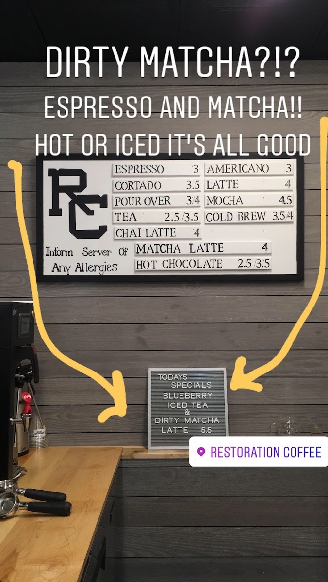 Restoration Coffee Photo Menu 8