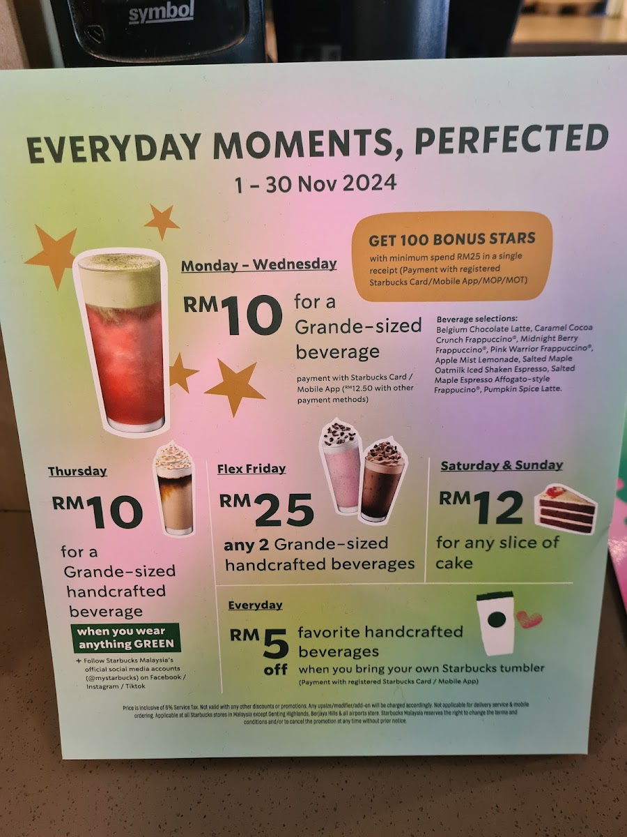 Starbucks Tin Village, Kampar Photo Menu 10