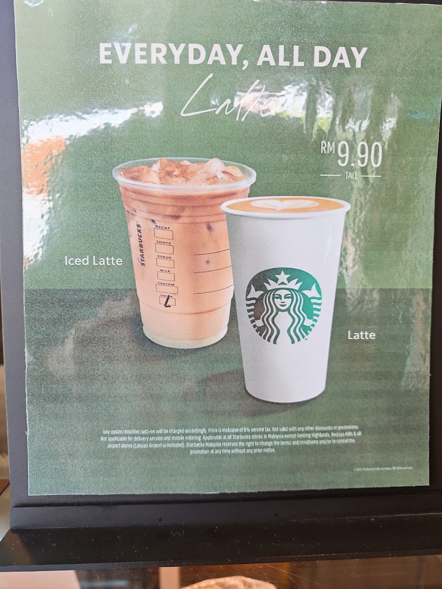Starbucks Tin Village, Kampar Photo Menu 6