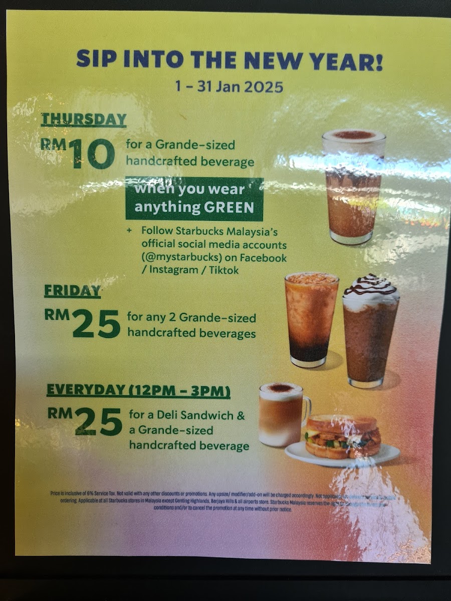 Starbucks Tin Village, Kampar Photo Menu 8
