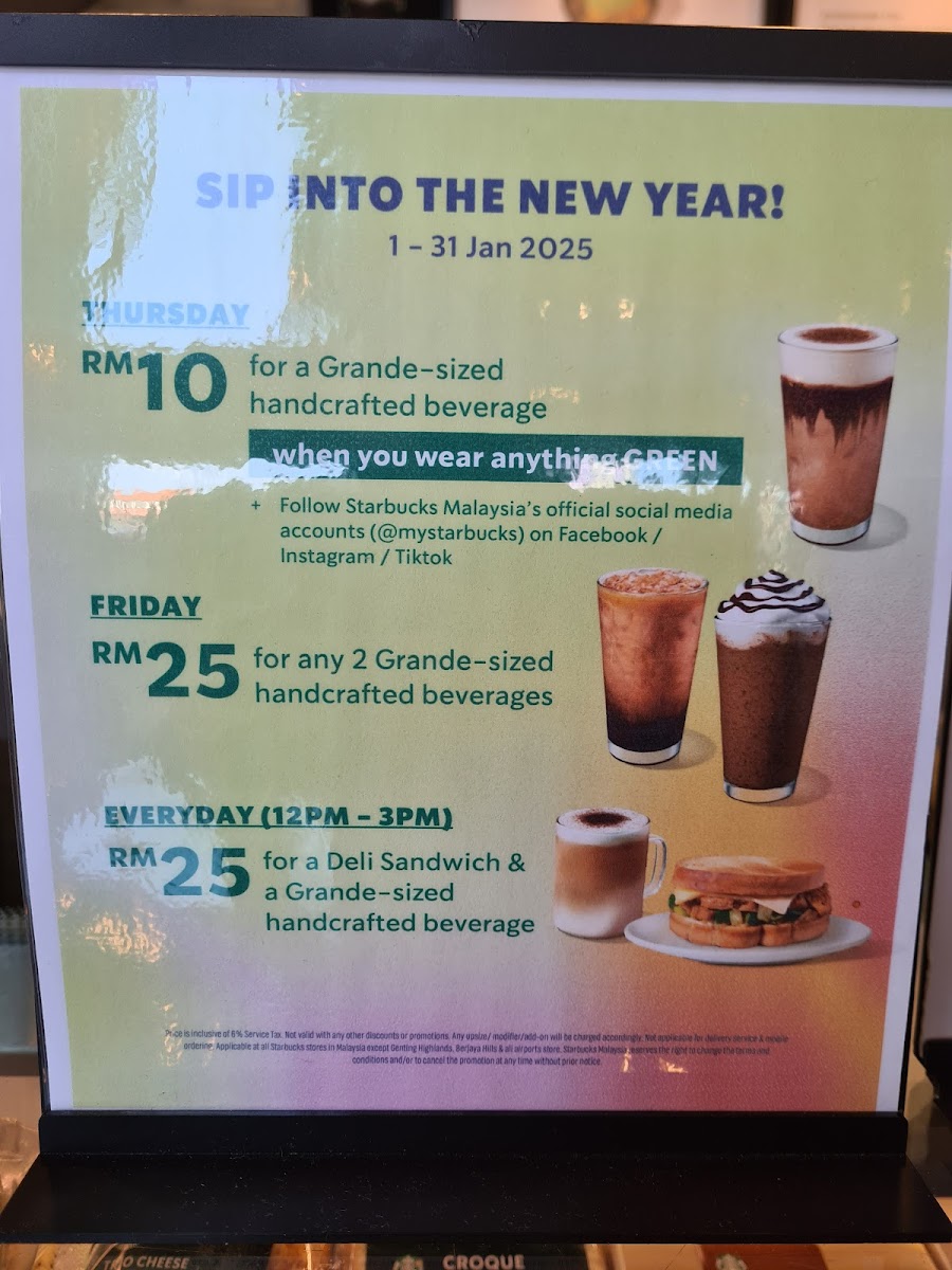 Starbucks Tin Village, Kampar Photo Menu 9
