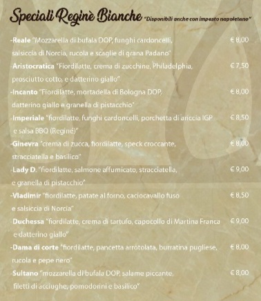 REGINÈ • Pizzeria & Antipasteria Photo Menu 4