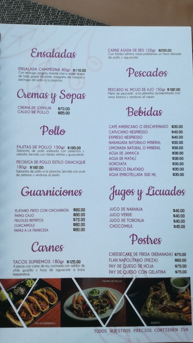 Restaurante La Choquita Gourmet Photo Menu 1