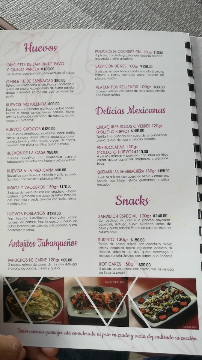 Restaurante La Choquita Gourmet Photo Menu 2