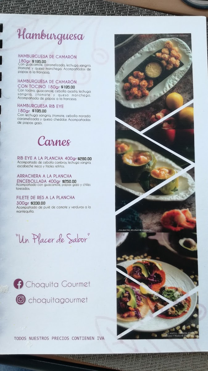 Restaurante La Choquita Gourmet Photo Menu 4